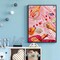 Pink Diamond Art Kits for Adults Beginner,DIY Modern Diamond Painting 5D Round Full Drill Diamond Dots Gem Art Crafts with Tools,Funny Crafts for Home Wall Decor&Gift-12x16in